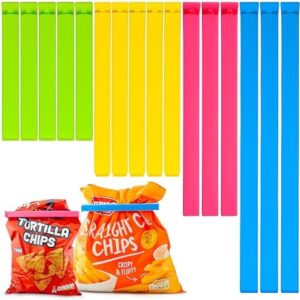 16 Pcs Sturdy Food Bag Clips for Food Storage Bags in 4 Sizes