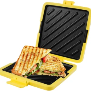 Microwave Toastie Sandwich Maker, Wireless Microwave Toastie Makers Nonstick Plate Portable Silicone Microwaveable Cookware for Sandwiches Hot Dogs