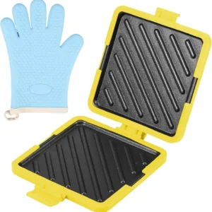 Microwave Toastie Sandwich Maker, Wireless Microwave Toastie Makers Nonstick Plate Portable Silicone Microwaveable Cookware for Sandwiches Hot Dogs